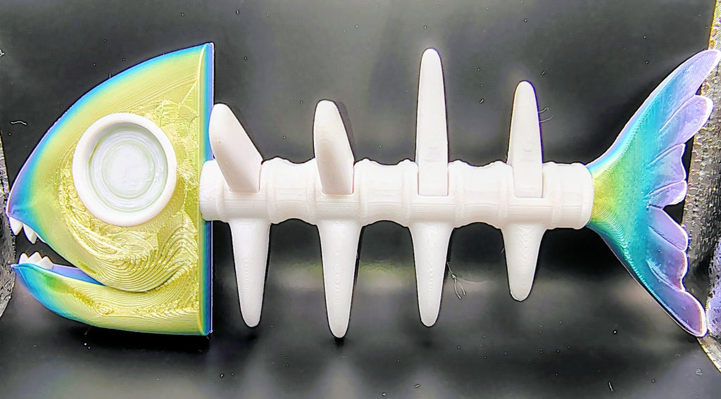 Fish Bone Key Holder - 3D Printed Wall Mount