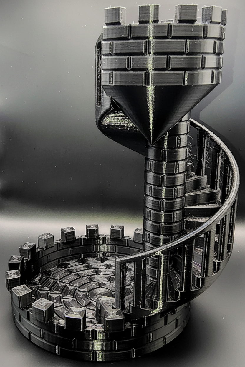 Castle Dice Tower - Black