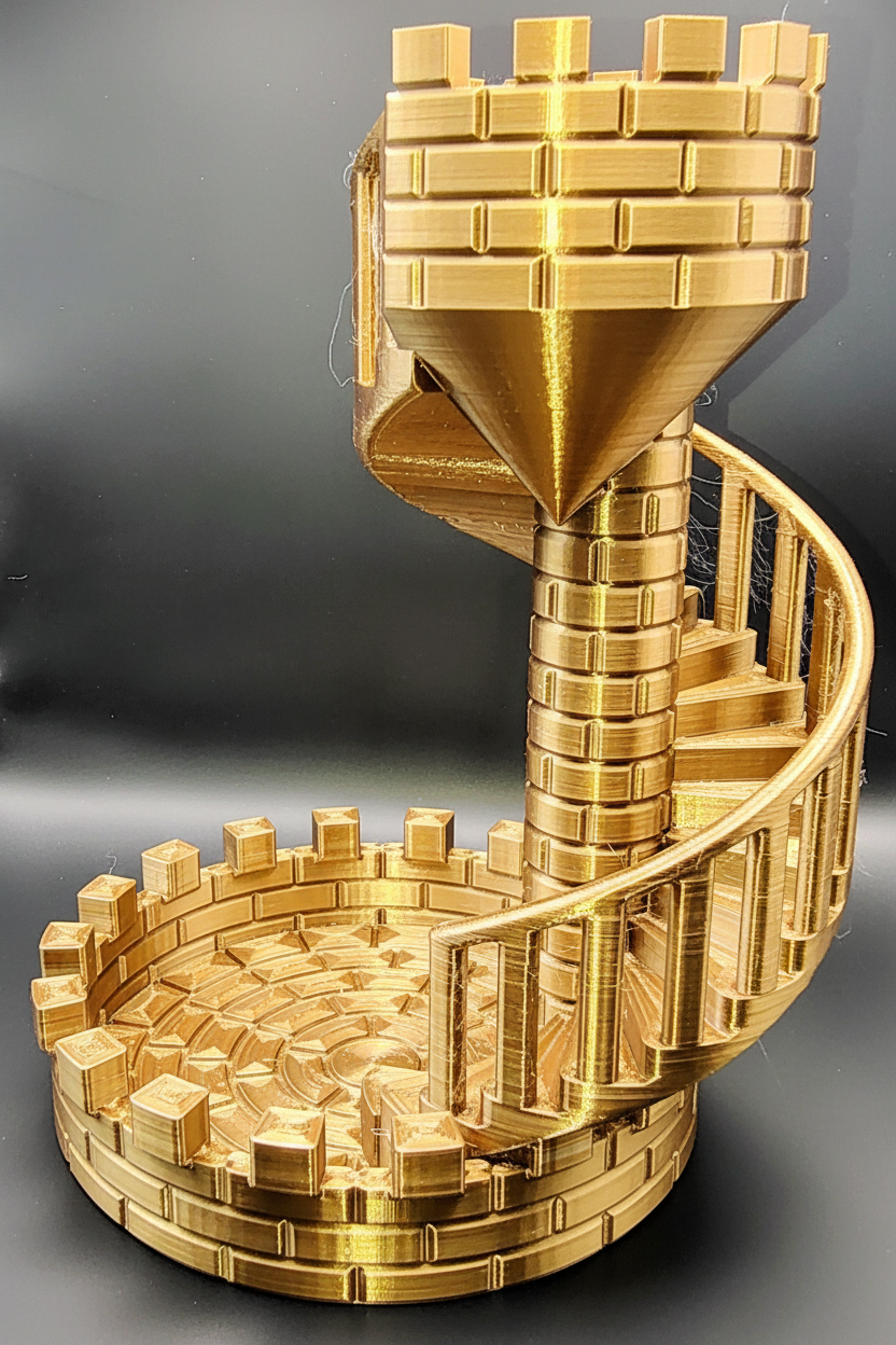 Castle Dice Tower - Gold
