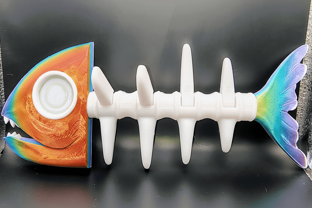 Fish Bone Key Holder - 3D Printed Wall Mount - TVP 3D