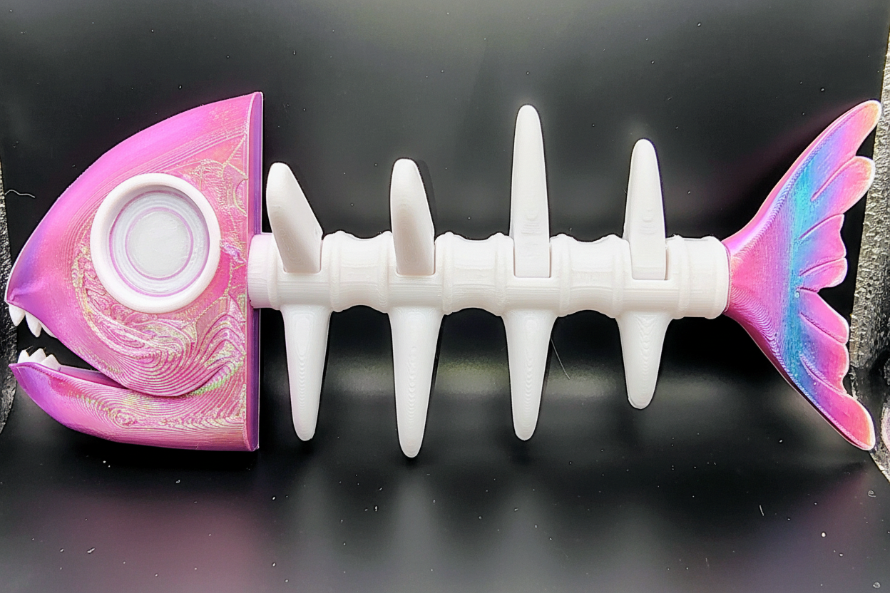 Fish Bone - Pink Fins